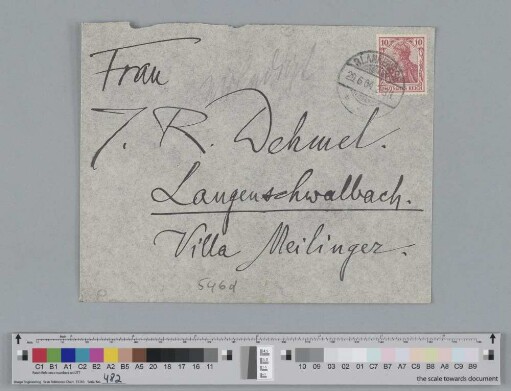 Briefumschlag an Ida Dehmel