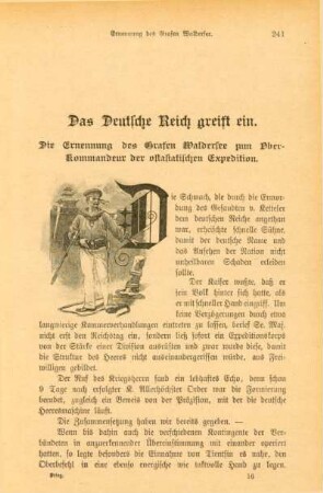 Das Deutsche Reich greift ein