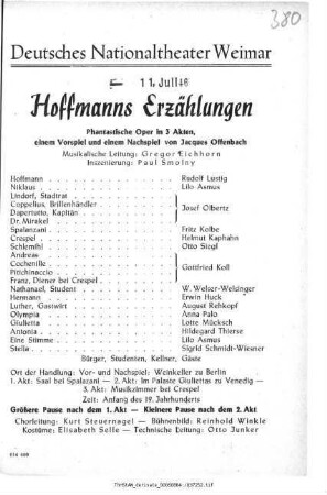 Hoffmanns Erzählungen