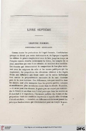 Chapitre premier. Considérations générales