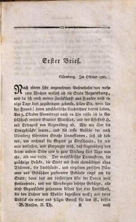 Reisen durch verschiedene Gegenden Deutschlandes in Briefen, 2
