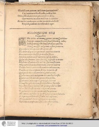 Alloquium Seu Παραμύθιον.
