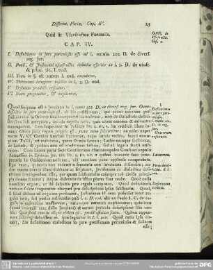 Quid sit Ususfructus Formalis. Cap. IV