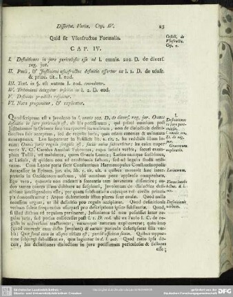 Quid sit Ususfructus Formalis. Cap. IV