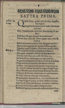 Satyra Prima