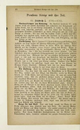 Preußens Könige und ihre Zeit