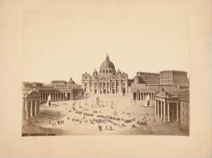 Petersdom, Rom: Blick über den Petersplatz auf S. Pietro in Vaticano