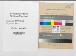 Entnazifizierung Wilhelm Gehlen , geb. 13.12.1920 (Polizist)