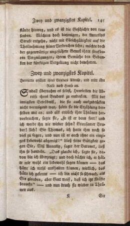 Zwey und zwanzigstes Kapitel.