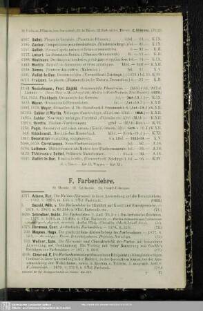 F. Farbenlehre