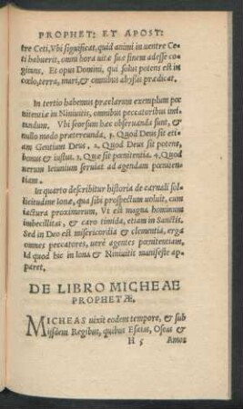 De Libro Micheae Prophetae.