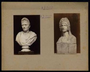 Vatikanische Museen (Apostolischer Palast), Rom: Antikensammlung, Büsten der Plotina und Allegorie der Tragödie