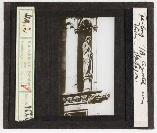 Freiburg i. Br., Münster: Westturm, Oktogon, Apostel