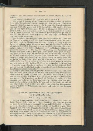 Über den Tabakbau und seine Aussichten in Deutsch-Ostafrika