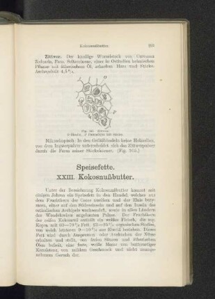 Speisefette. XXIII. Kokosnußbutter.