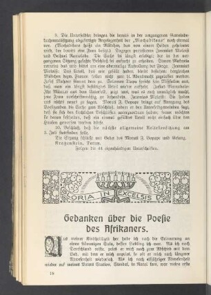 Gedanken über die Poesie des Afrikaners