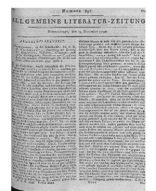 Schraud, F. v.: De Febribus periodum habentibus observationes novae. Wien: Camesina 1797