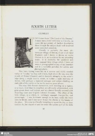 Fourth letter - Clovelly