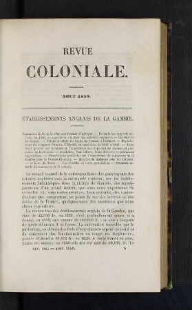 Etablissements anglais de la Gambie.