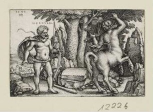 Herkules tötet Nessus, Blatt 9 der Folge "Arbeiten des Herkules"