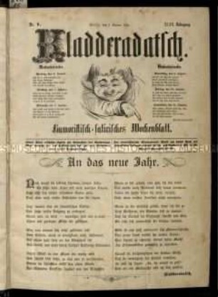 Satirezeitschrift "Kladderadatsch". 43. Jahrgang 1890