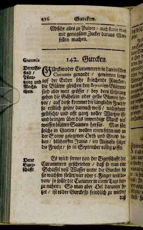 142. Gurcken. - 154. Wilder Galgan.