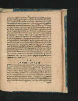 § 4. Canonicarum.