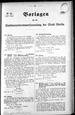 No. 10 (123-128), 7. März 1924