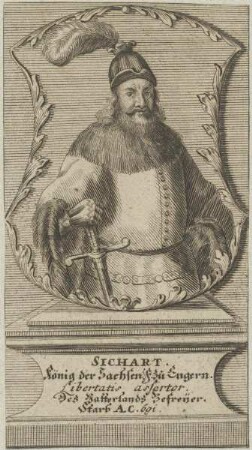 Bildnis von Sichart, König der Sachsen