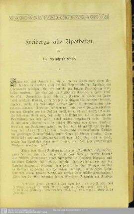 Freibergs alte Apotheken