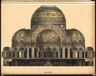 Berliner Dom Schinkelwettbewerb 1884: Querschnitt