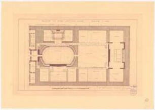 Sportplatz: Grundriss 1:1000