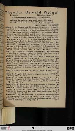 Vorzugsangebot botanischer Verlagsartikel