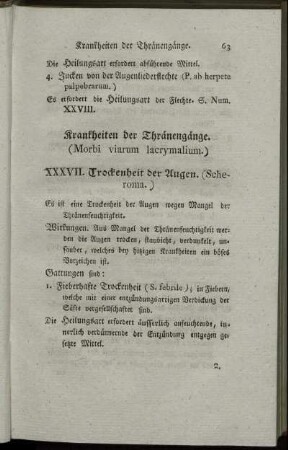 Krankheiten der Thränengänge. (Morbi viarum lacrymalium.)