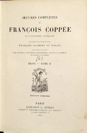 Oeuvres complètes de François Coppée, [3],2. Prose ; T. 2