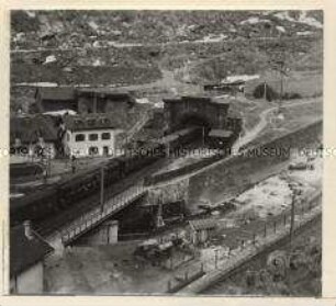 Göschenen, Nordportal des Gotthard-Tunnels