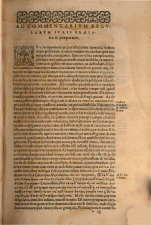 Commentarius ad Titulum de diversis regulis iuris antiq.