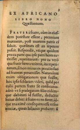 Iacobi Cuiacii In L. frater a fratre, D. de condict. indeb. commentarius
