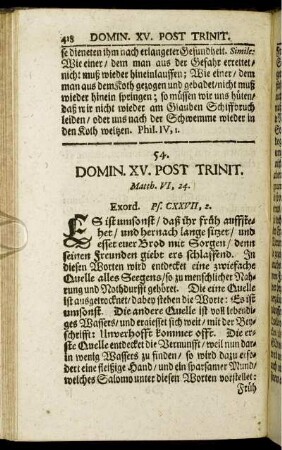 54. Domin. XV. Post Trinit.