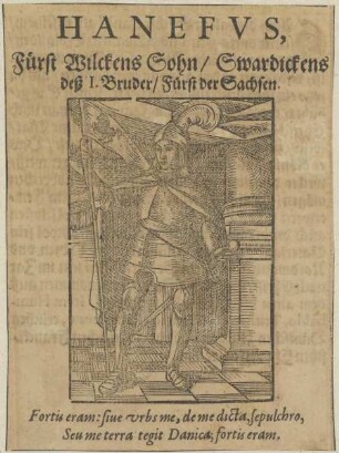 Bildnis des Hanefus, Fürst der Sachsen