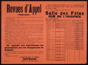 "Revues d'Appel" (Erfassung der männlichen Einwohner von Roubaix) (No. 146)