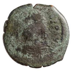 Münze, Halbfollis, 588 / 589
