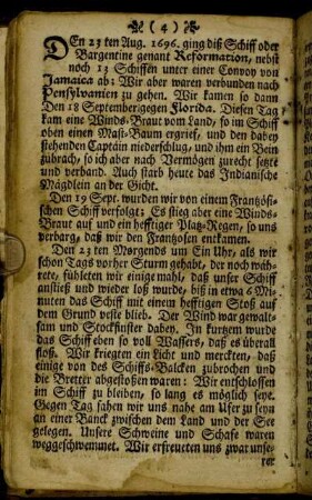 Den 23ten Aug. 1696.[...]