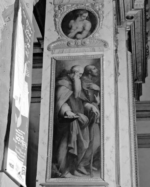 Altare Vasari — Rechte Seite des Altars — Die heiligen Antonius Abbas und Franziskus