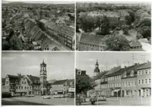 Königsbrück. Blick auf Königsbrück, Markt u. Rathaus