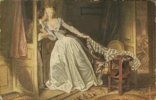 Jean-Honore Fragonard - Der heimliche Kuß