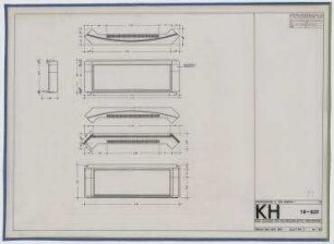 Forschungsprojekt Kunststoffhäuser (nicht realisiert) – K1, Frontfenster II von Korpus 10: Ansichten, Schnitte