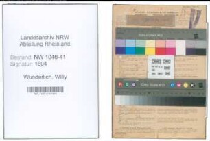 Entnazifizierung Willy Wunderlich , geb. 03.09.1893 (Polizist)