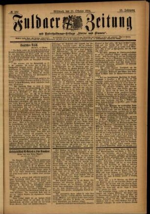 Ausgabe vom Mittwoch, den 10. Oktober 1894.