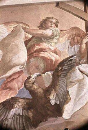 Die drei göttlichen Tugenden Glaube, Hoffnung, Liebe und Demut